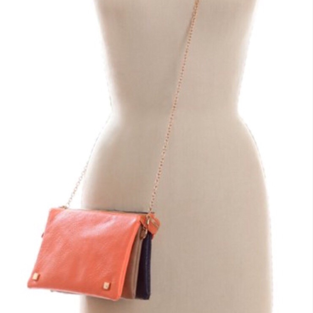 🌈NWT Street Level 3-in-1 TriColor Crossbody Bag🌈